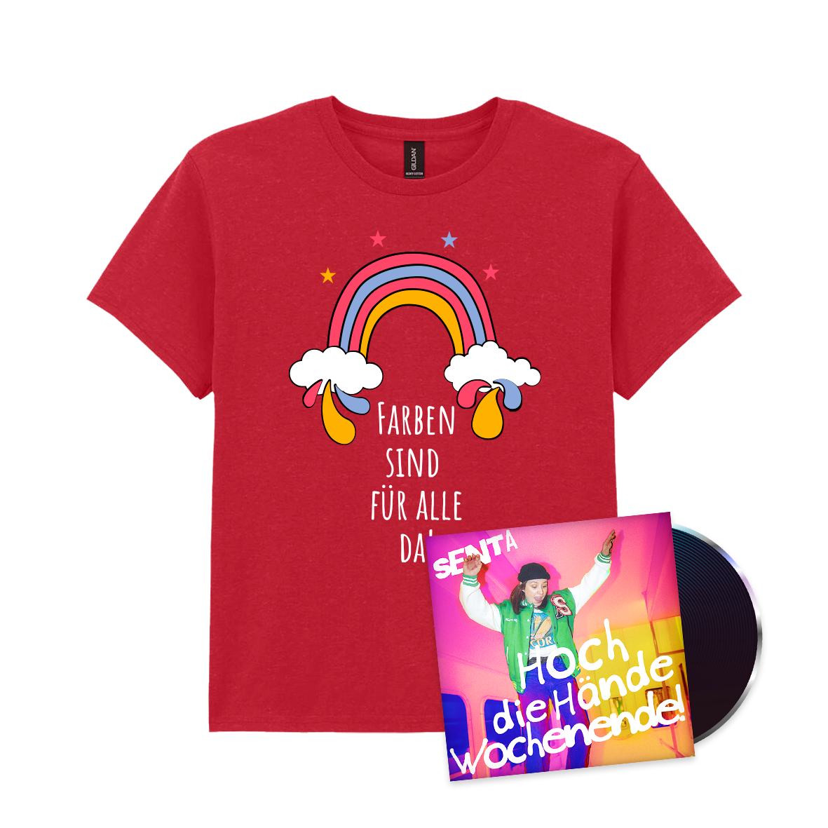 Senta - Farben sind für alle da! - T-Shirt + CD Bundle