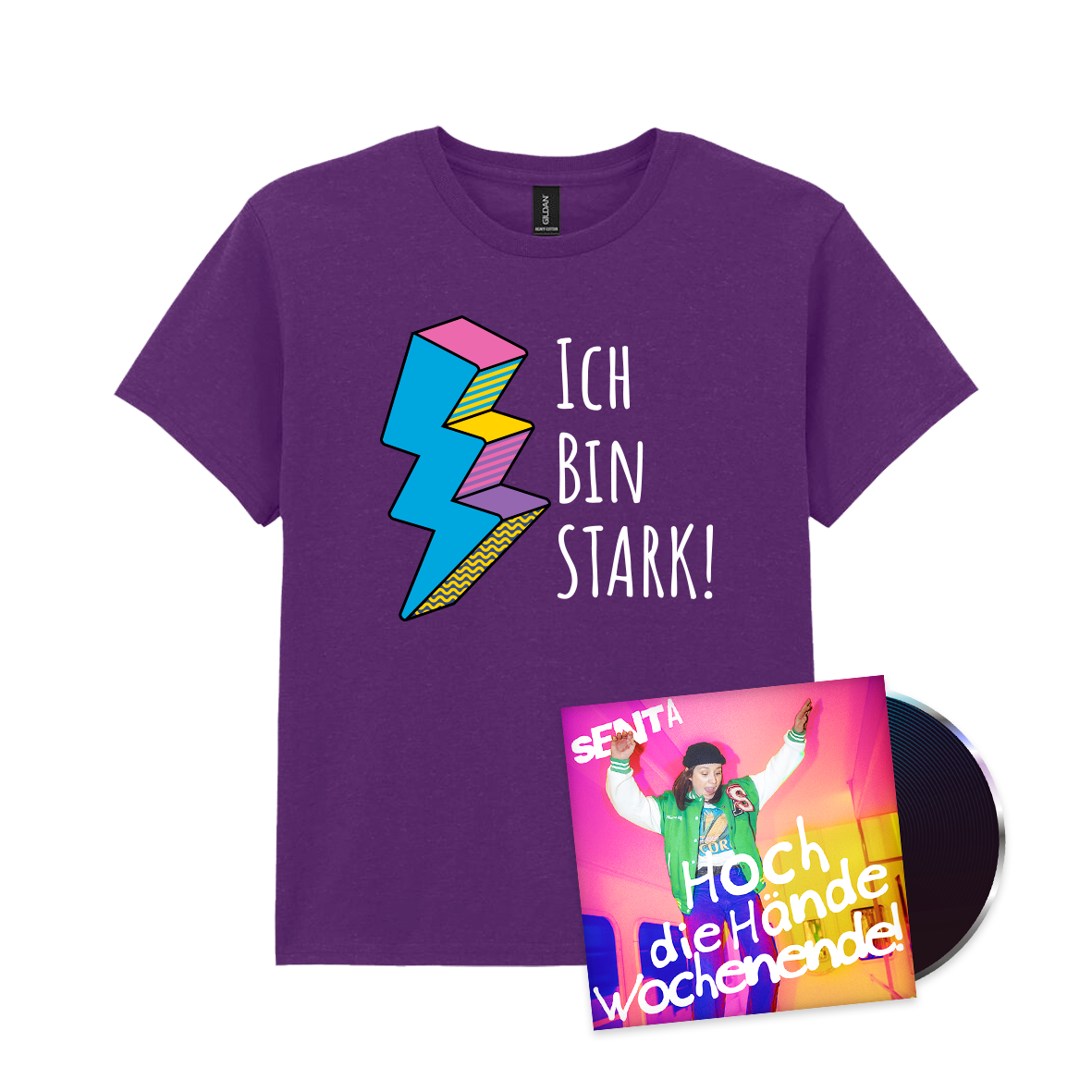 Senta - Ich bin Stark - T-Shirt + CD Bundle